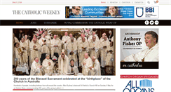 Desktop Screenshot of catholicweekly.com.au