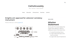 Desktop Screenshot of catholicweekly.org